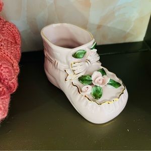 Vintage Baby Planter Vase Girl Bootie